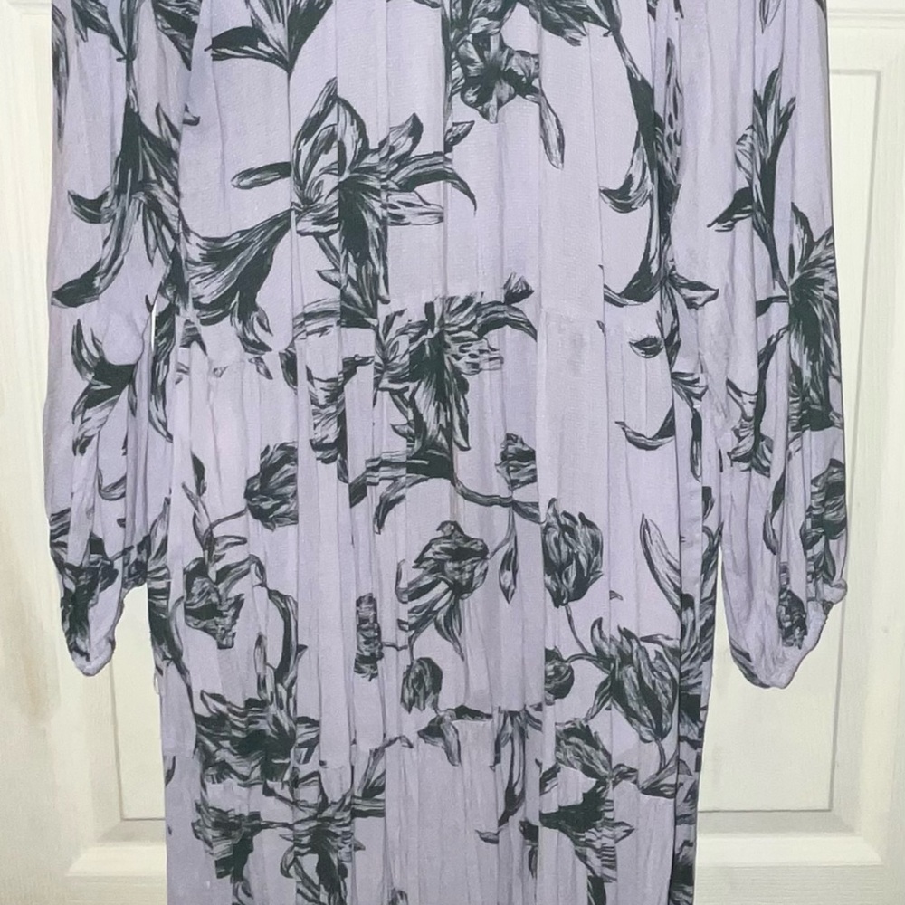 Target Women's Long Sleeve Dress - Lavender Floral